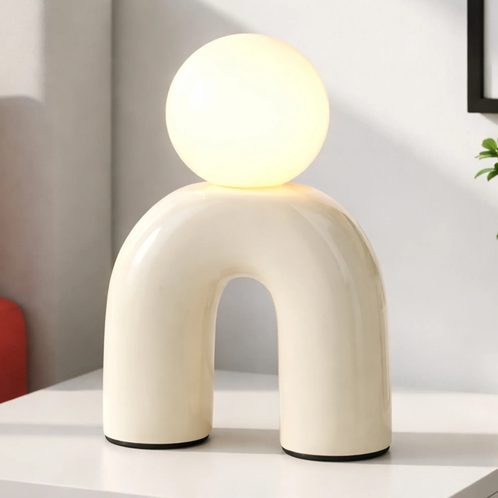 Mila Table Lamp - Cream view 3