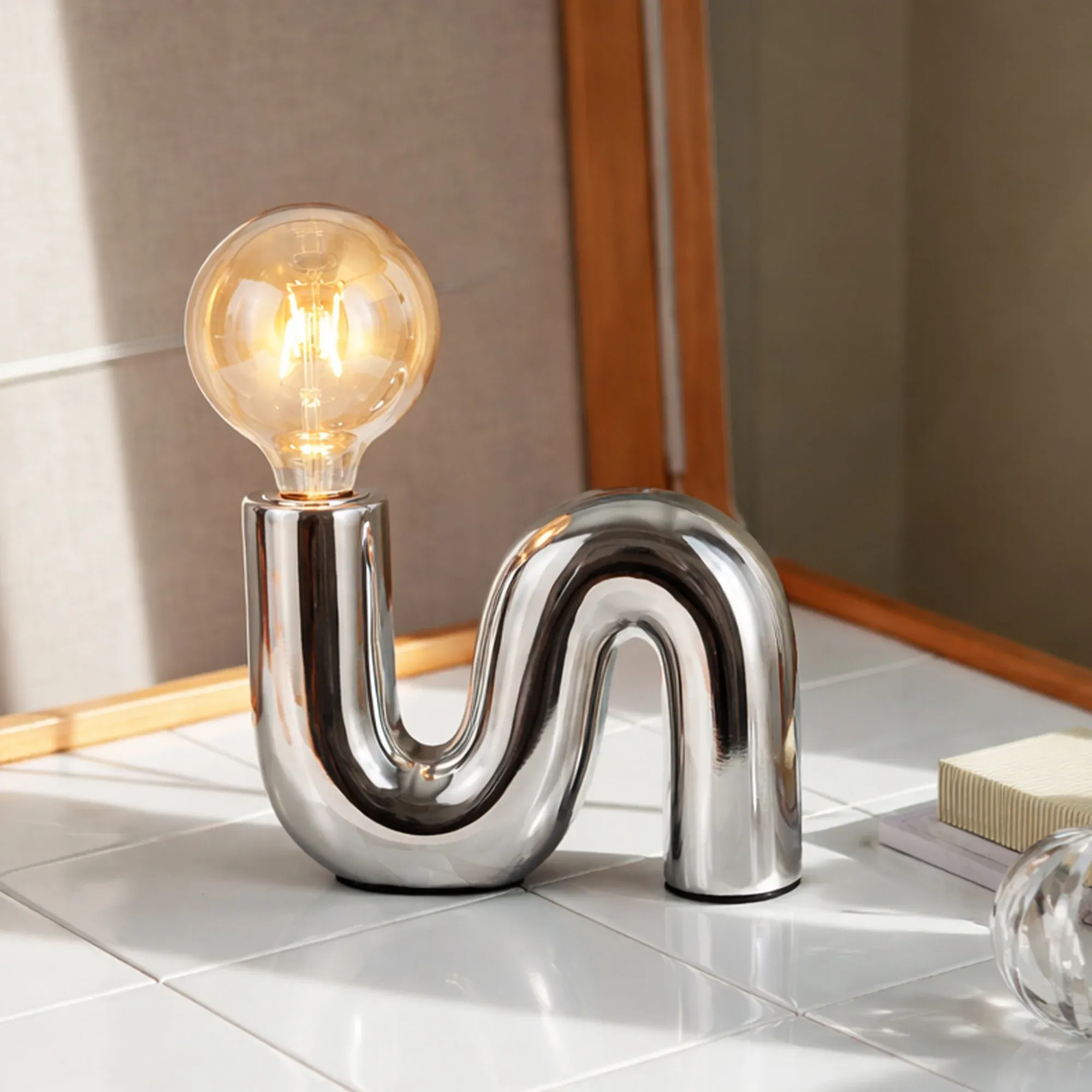 Millie Table Lamp - Chrome view 12