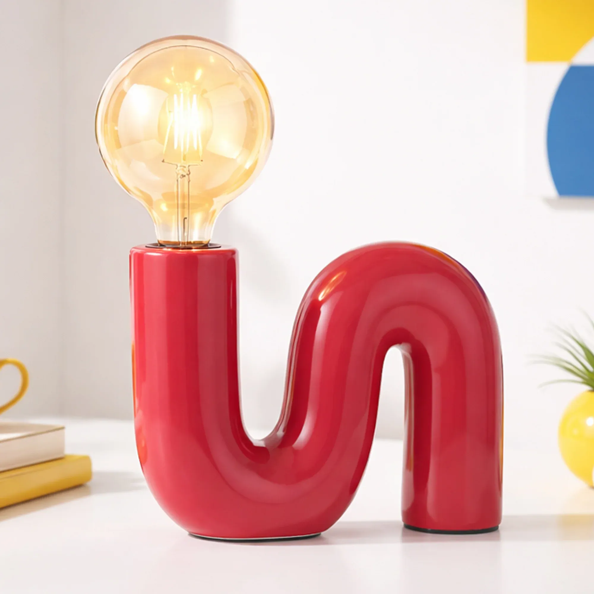 Millie Table Lamp - Coral view 2