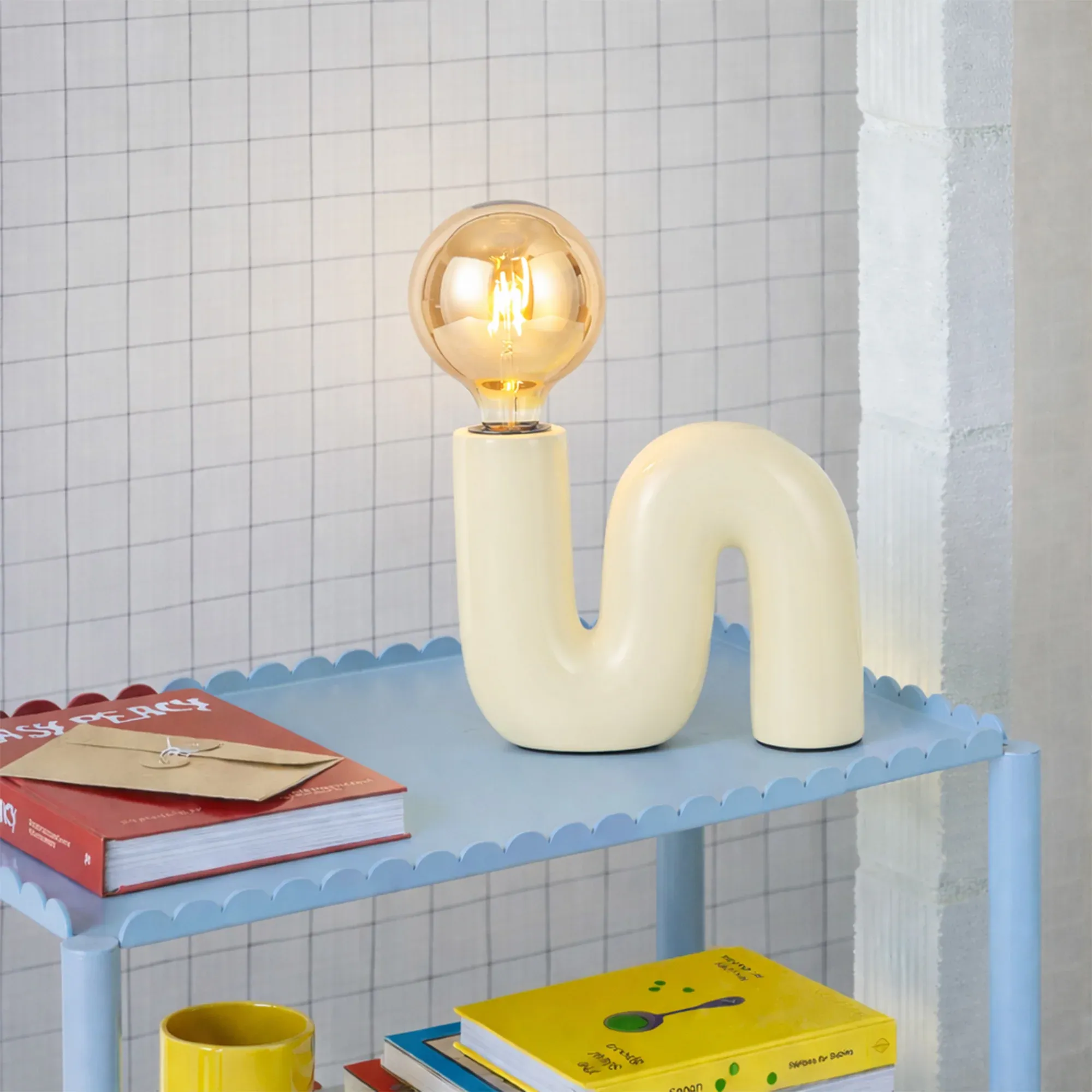 Millie Table Lamp - Cream view 5
