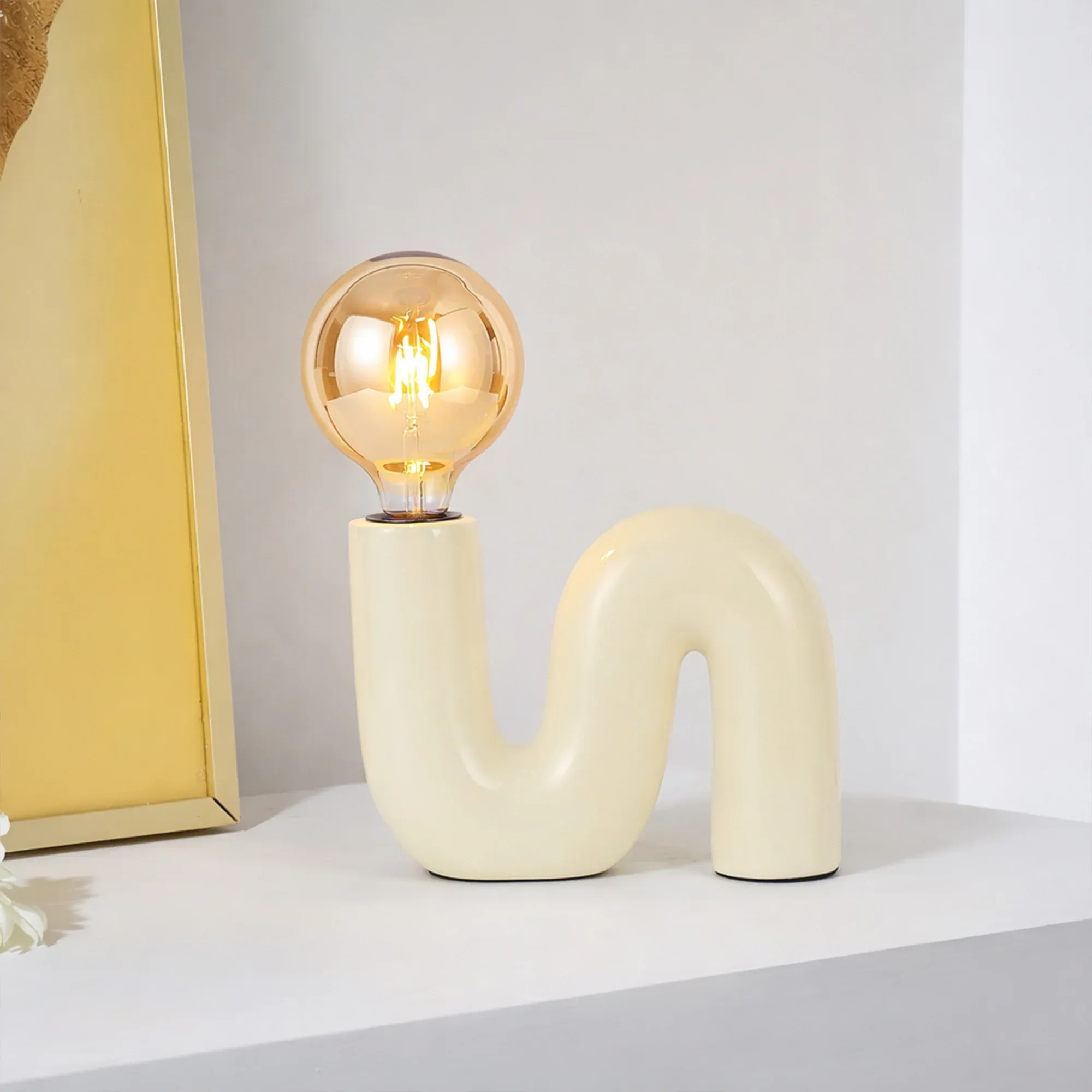 Millie Table Lamp - Cream view 11