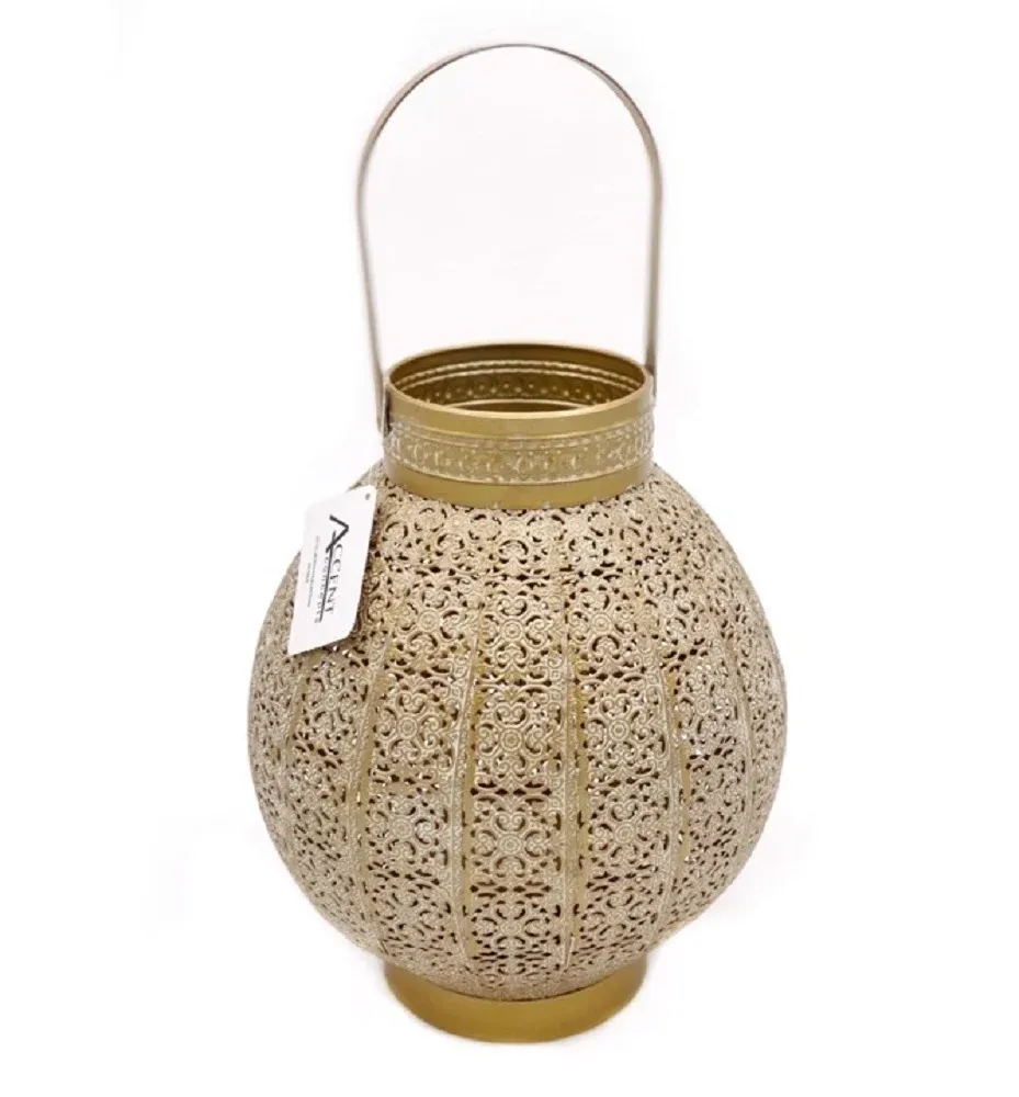 Moroccan Style Round Lantern Candle Holder 28cm