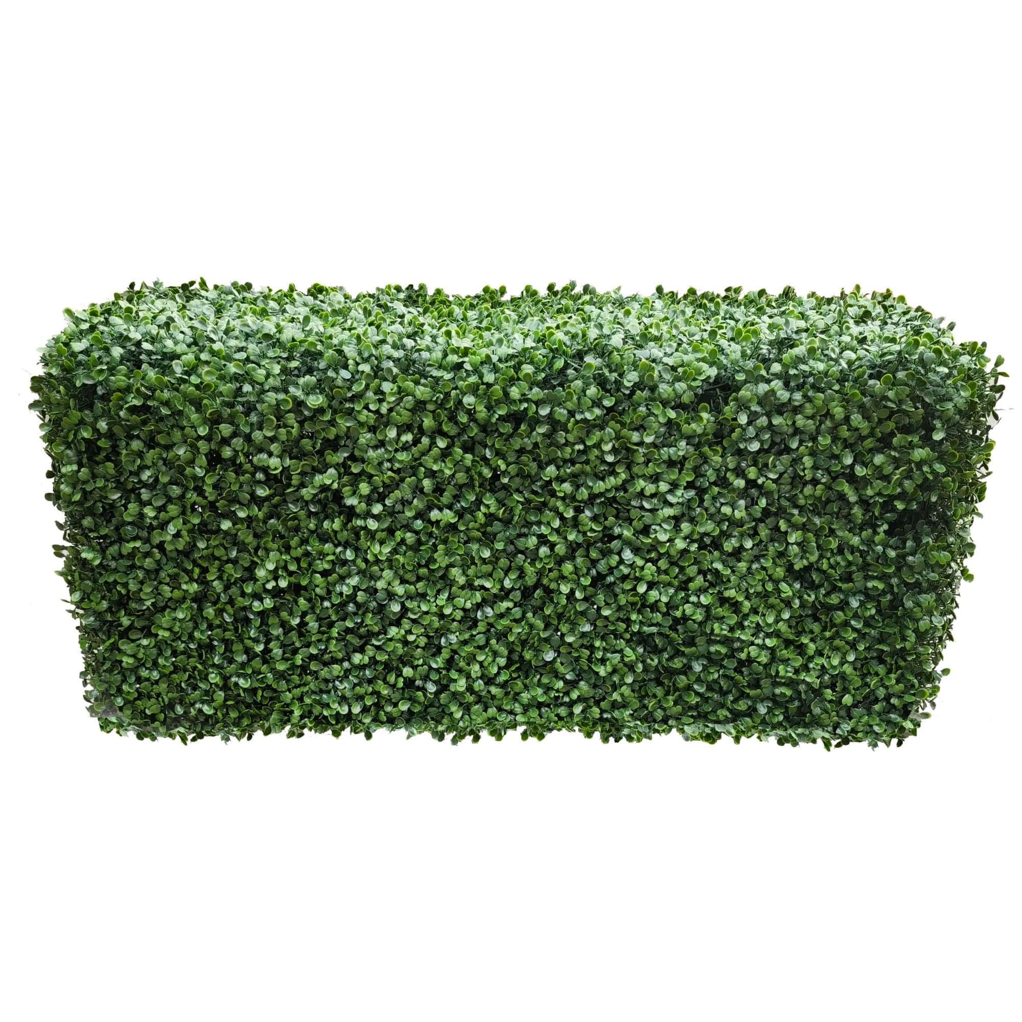 Portable Boxwood Hedge UV Resistant 100cm Long x 50cm High view 3