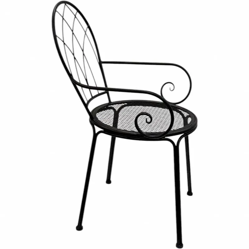 Set 2 Outdoor Modern Chair w Arms 90cm view 3