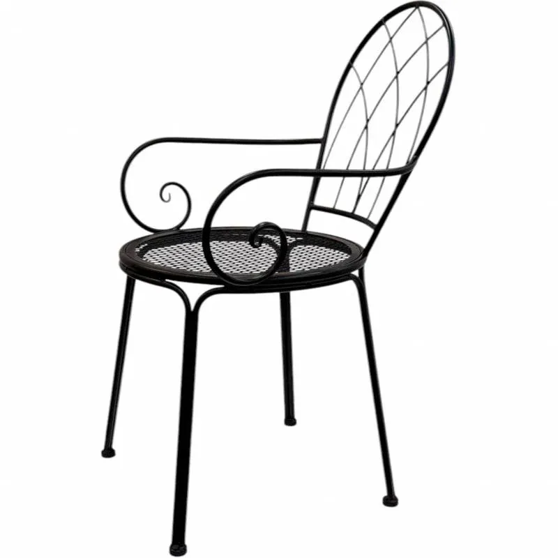 Set 2 Outdoor Modern Chair w Arms 90cm view 4