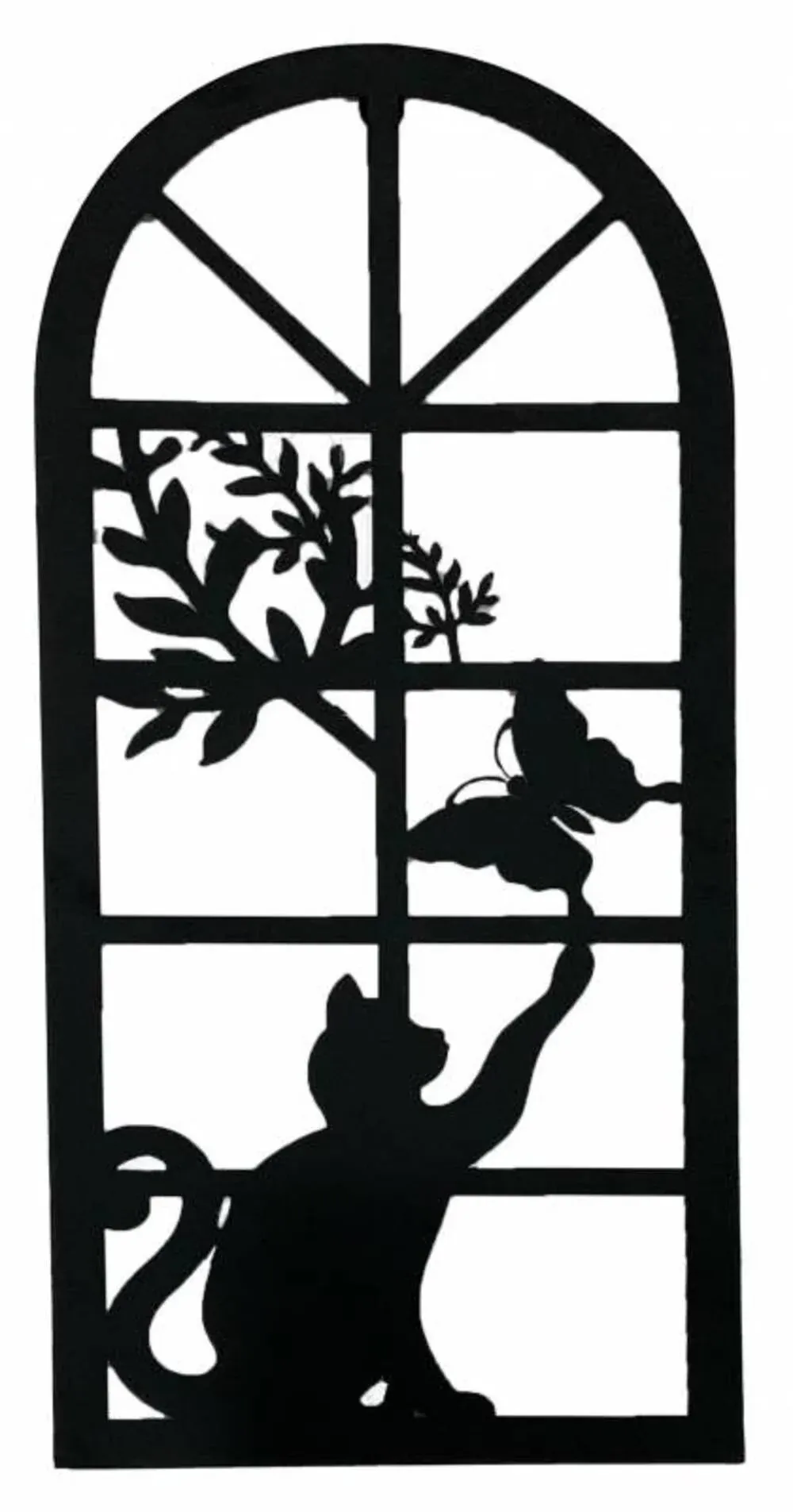 Cat Chasing Butterfly Wall Art 56cm