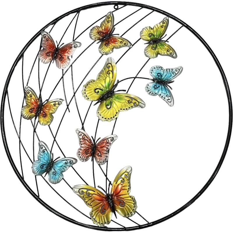 Decorative Butterfly Metal Wall Art 61x61cm