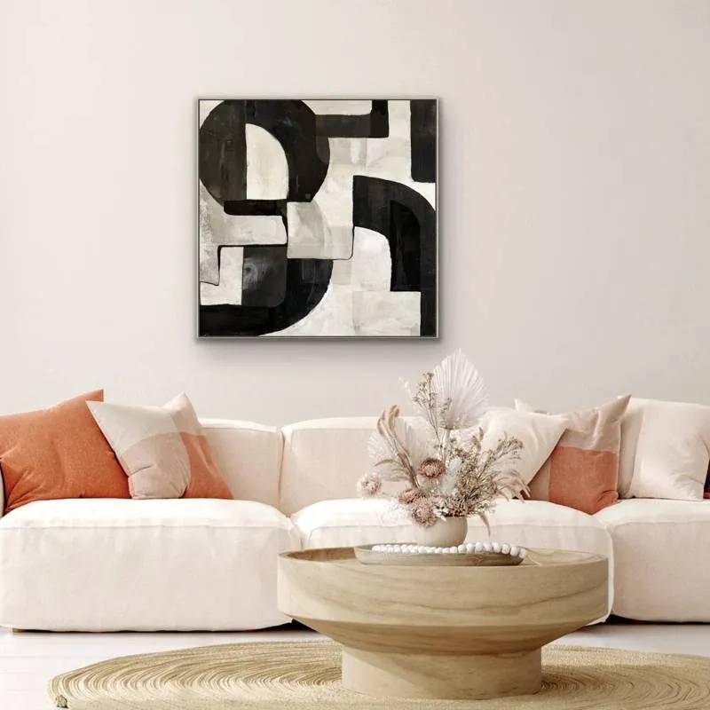 Domino Artwork Framed Wall Art B 80x80cm view 2