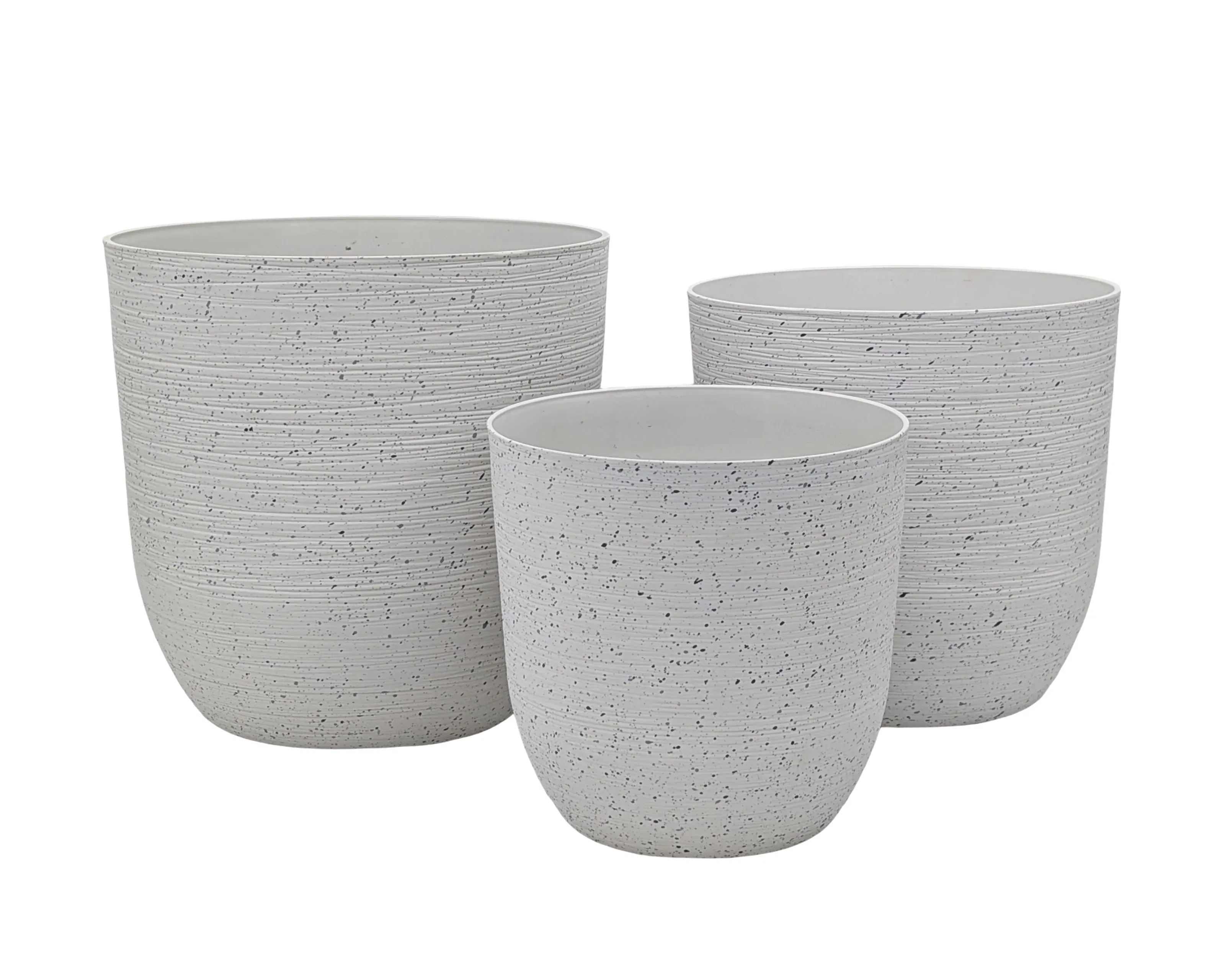 bulk 4 Sandstone Look Thick Plastic Planter Large Size 33x35cm