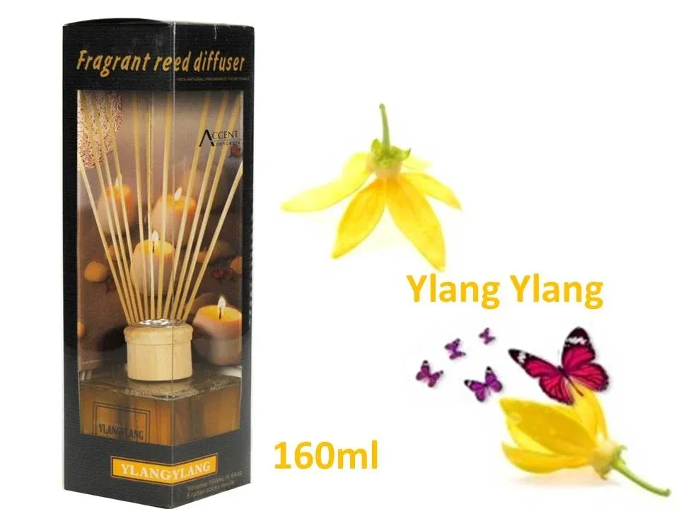 bulk 12 Fragrant Oil Diffuser Ylang Ylang 160Ml 12 Rattan Sticks
