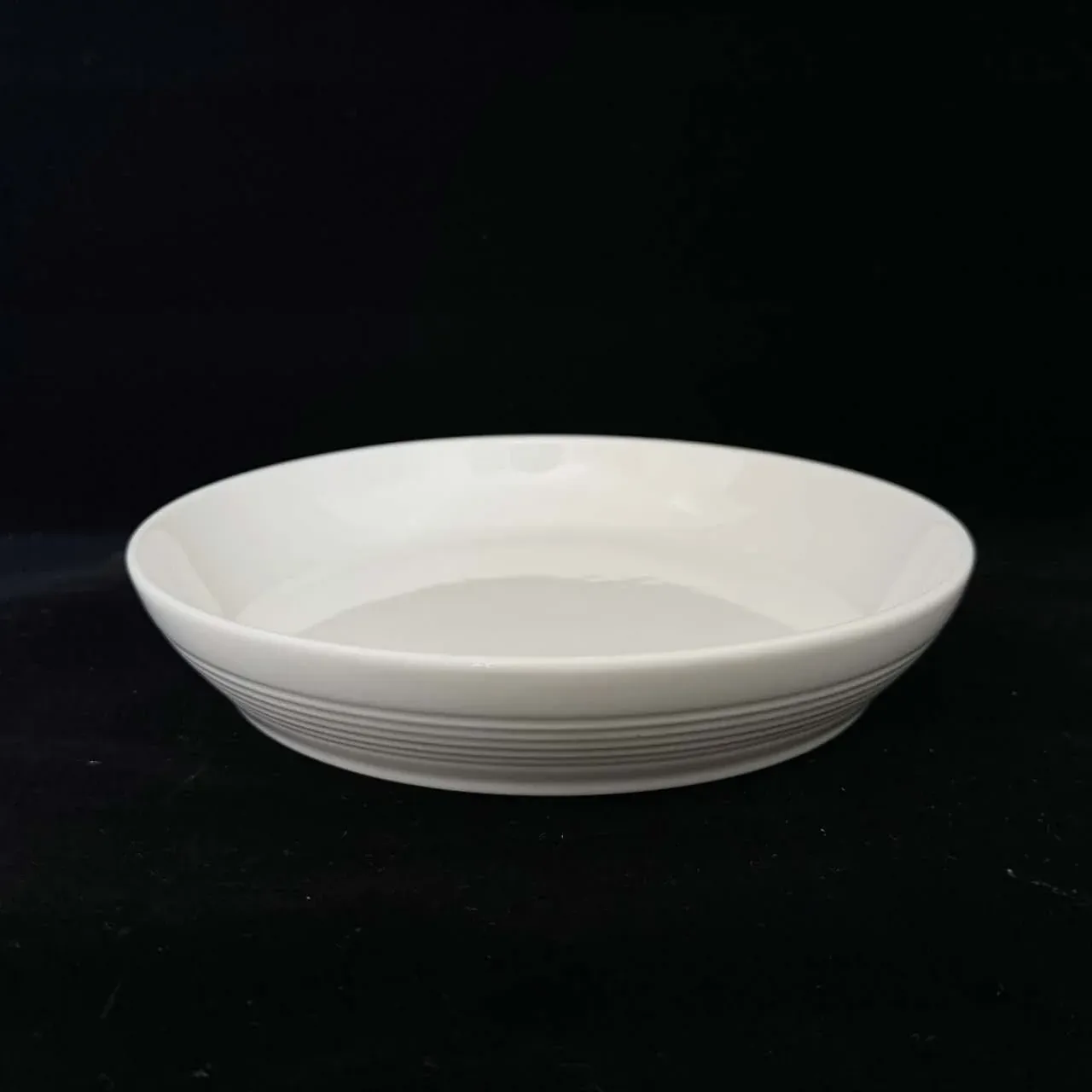 bulk 24 White Fine Bone China Embossed Side Plate 19cm