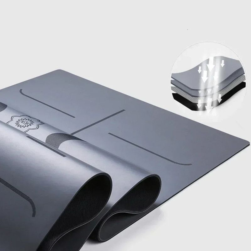Professional Natural Rubber Yoga Mat view 2