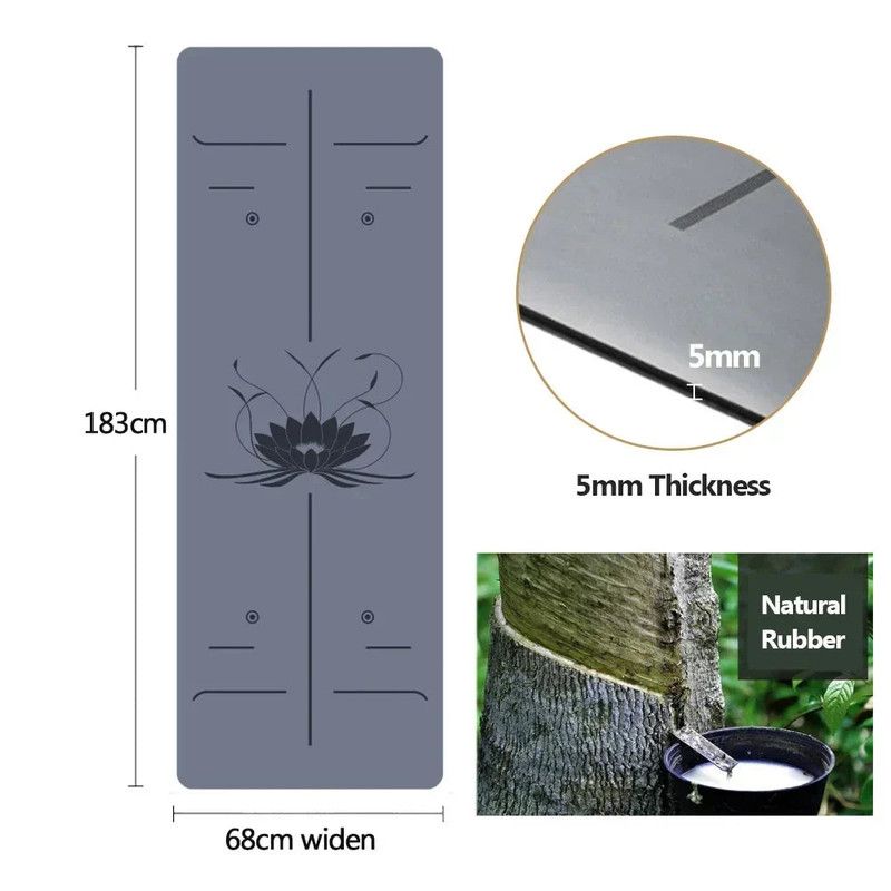 Professional Natural Rubber Yoga Mat view 3