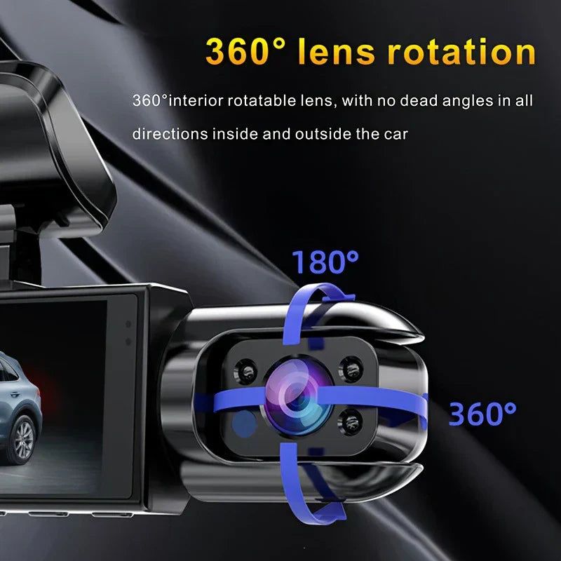 1080P WiFi Dual Lens Dash Cam Front Rear Car DVR view 6