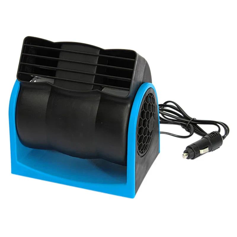 12V Adjustable Car Air Fan Dual Blue view 2