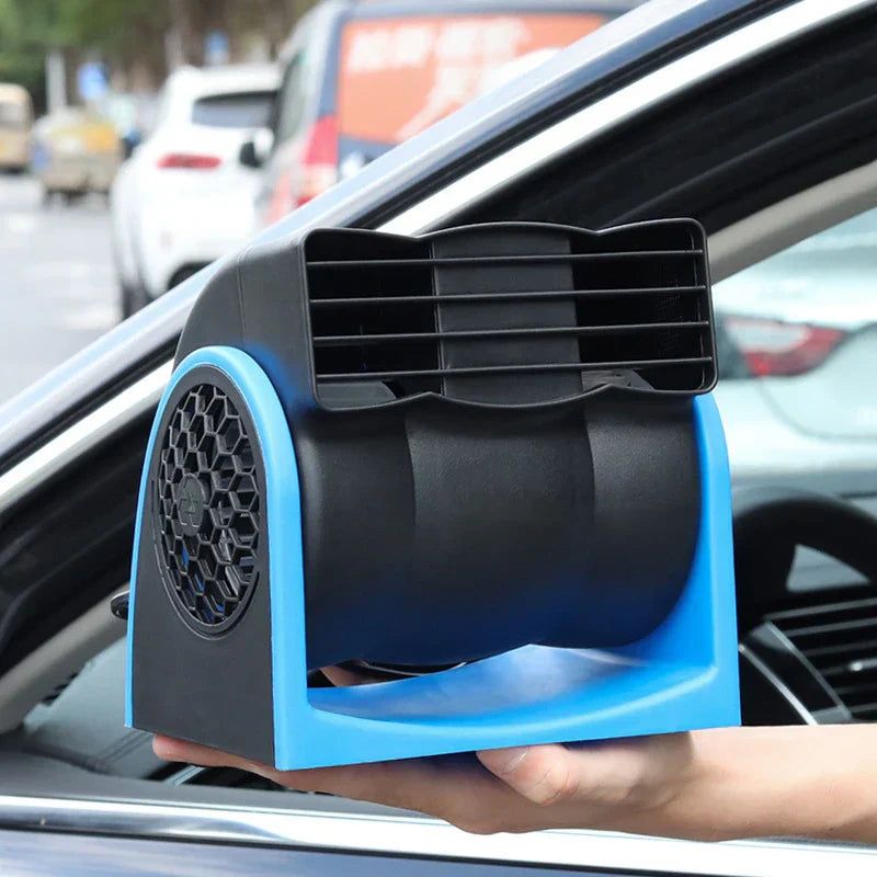 12V Adjustable Car Air Fan Dual Blue view 6