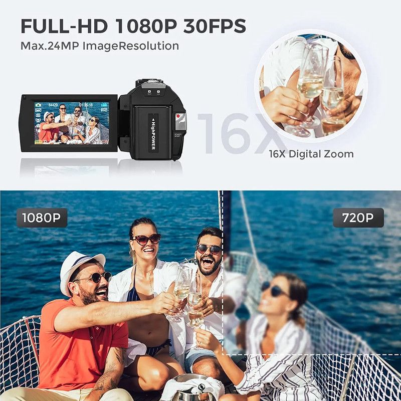 Digital HD Camera with Rotating Screen view 8