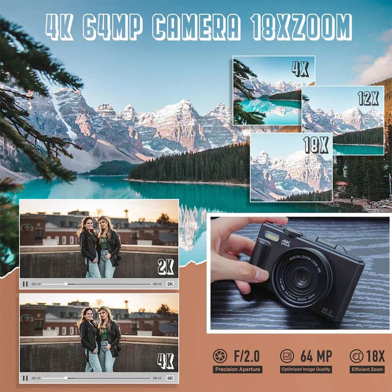 4K Digital Camera for Photography view 3