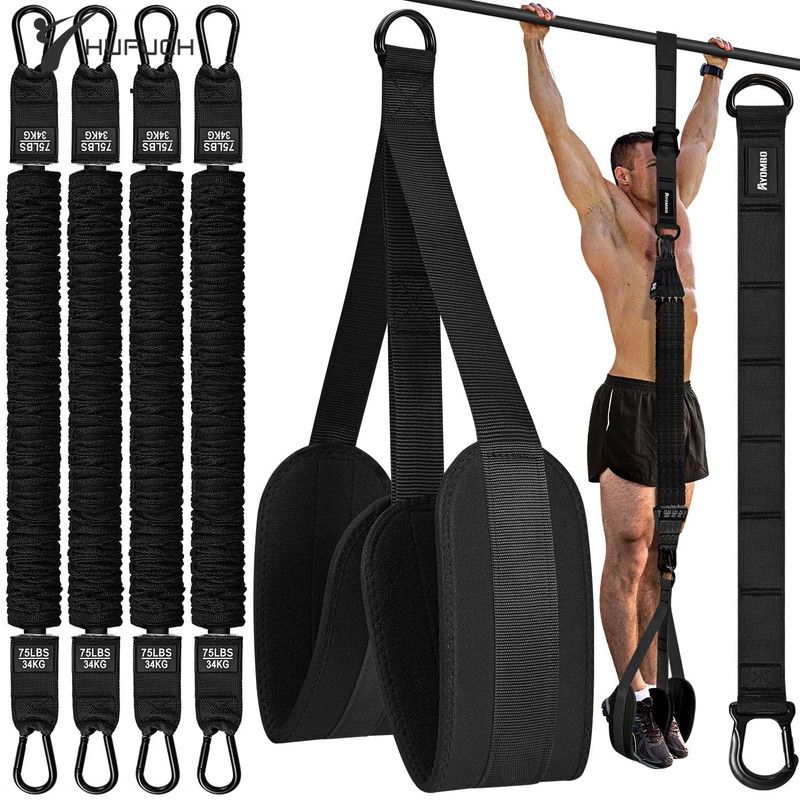 Pull-Up Assistance Bands Set 300LB Resistance Black view 6