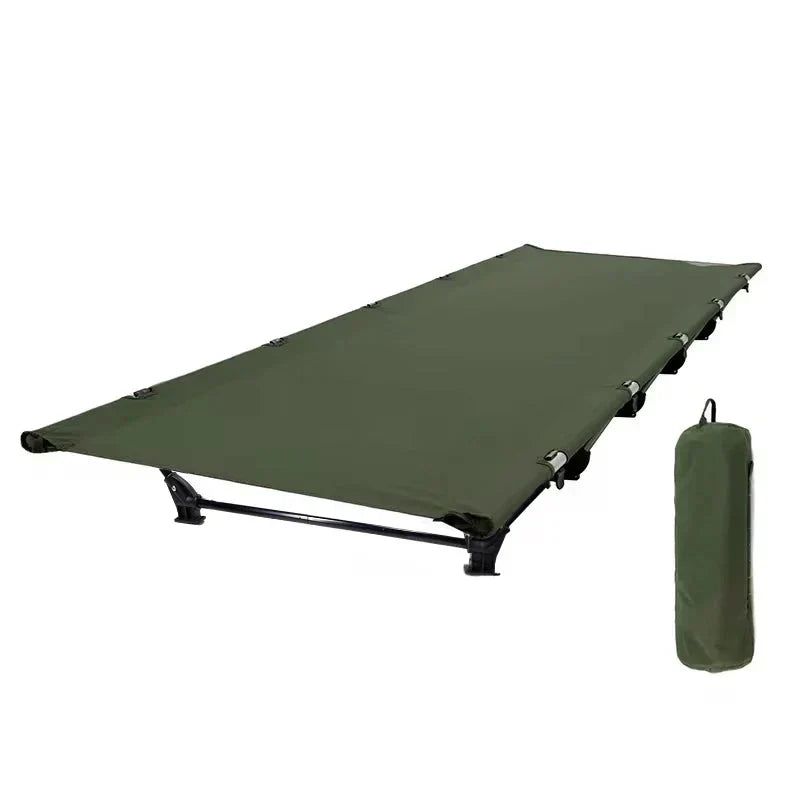 Portable Camping Cot Compact Folding Bed Green view 5