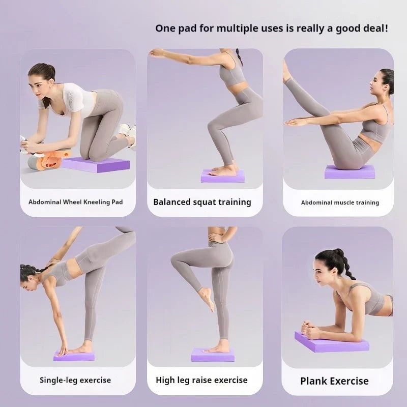 4CM Ultra-Thick NBR Yoga Fitness Support Pad Purple view 4