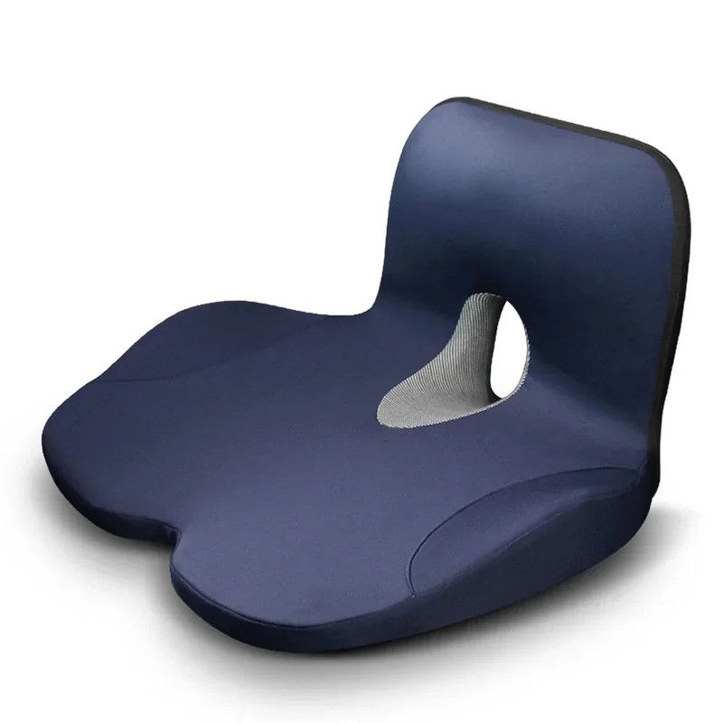 L-Shaped Memory Foam Seat Cushion Ergonomic Hip Lumbar Support view 2