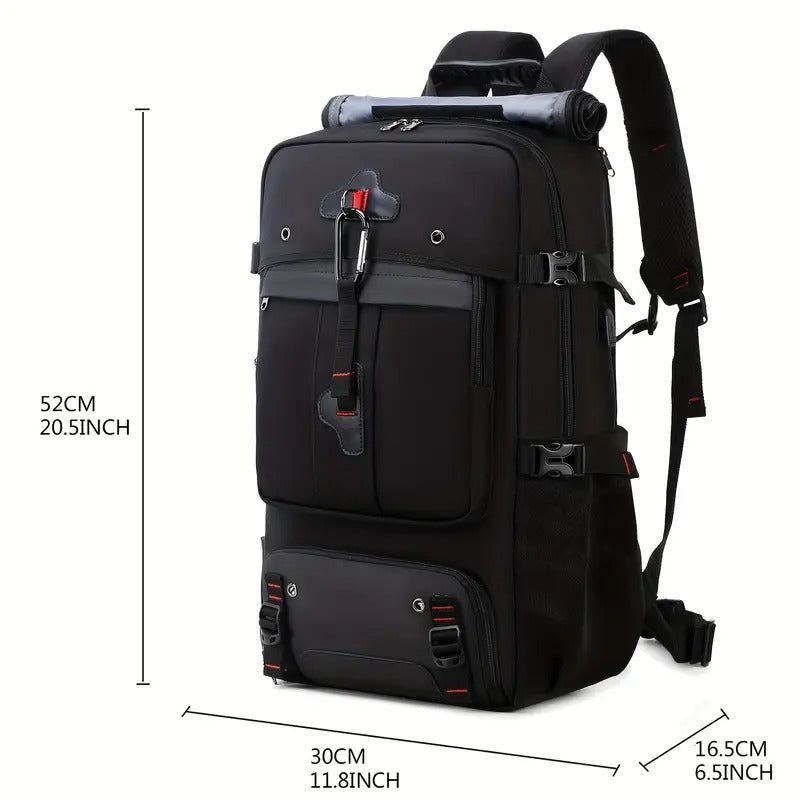 50L Hiking Backpack with Shoe Compartment view 3
