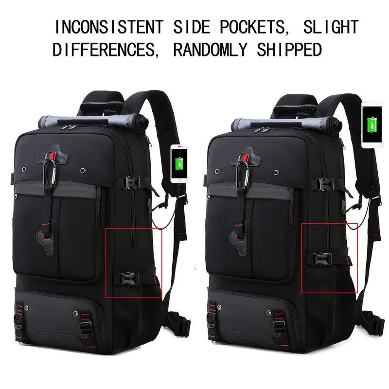 50L Hiking Backpack with Shoe Compartment view 6