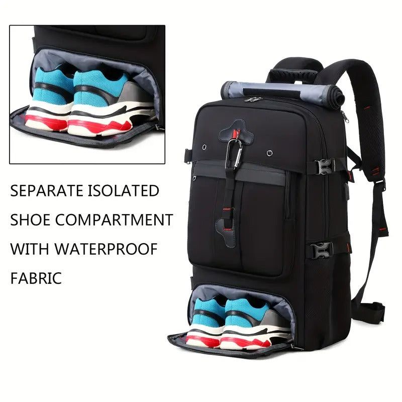 50L Hiking Backpack with Shoe Compartment view 8