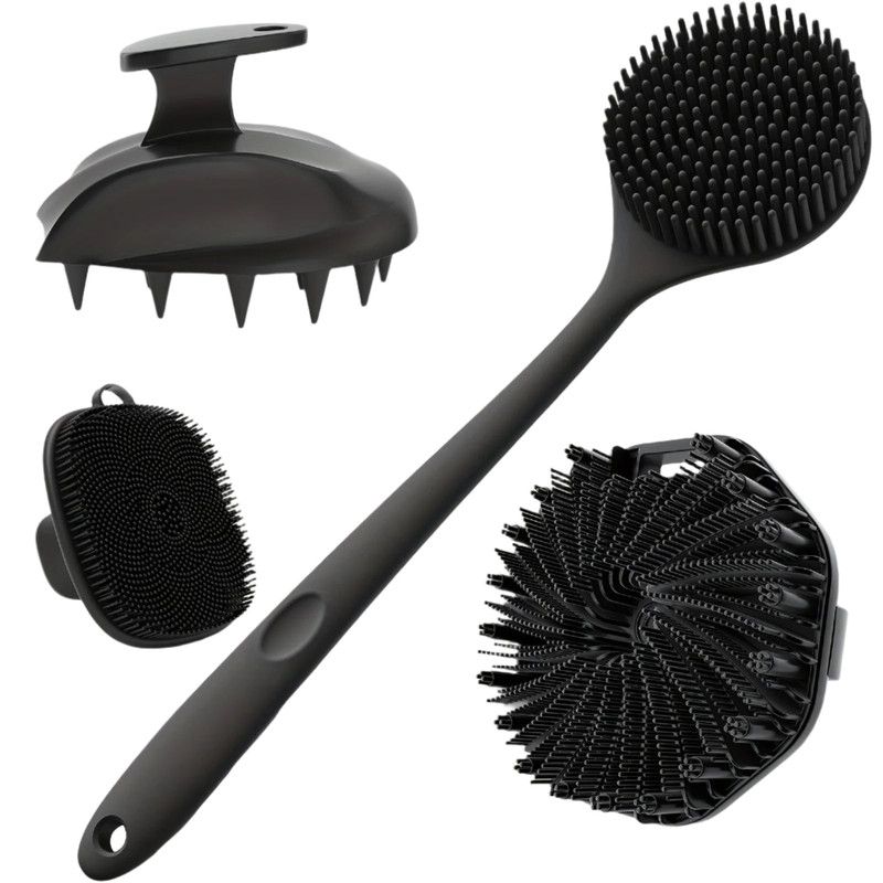 Silicone Bath Brush Set Gentle Exfoliating view 5