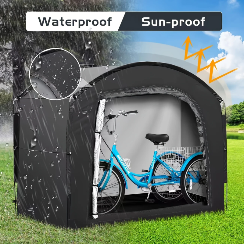4-Bike Waterproof Outdoor Storage Tent Cover view 2