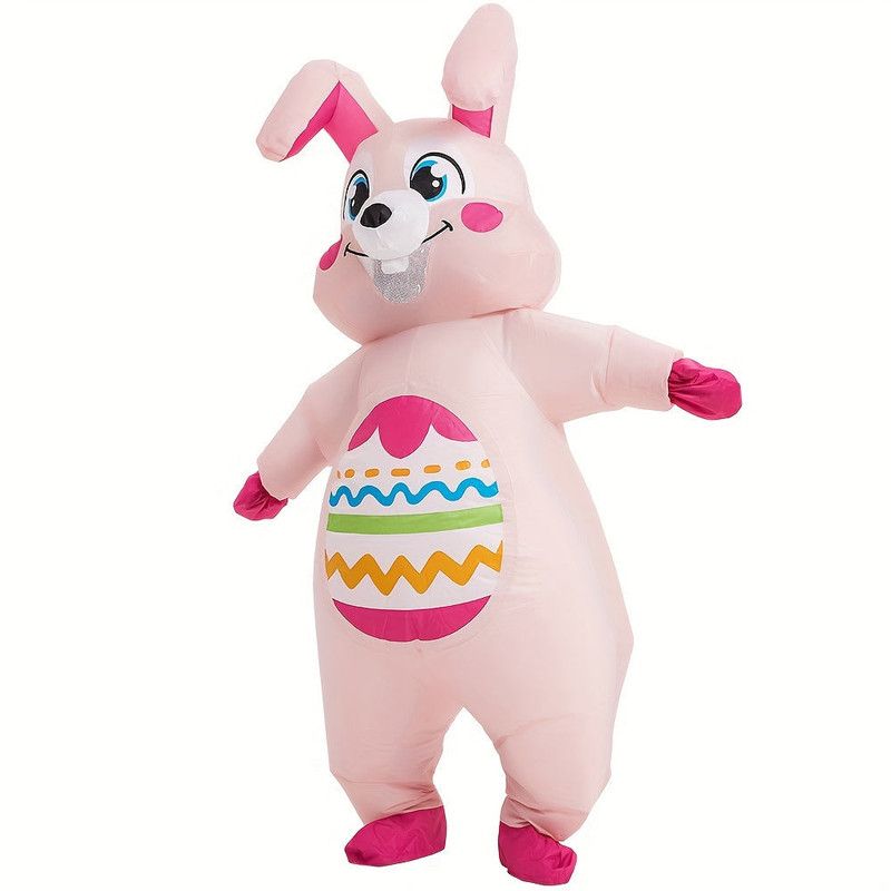 Oversized Inflatable Easter Bunny Costume USB/Battery Powered view 2