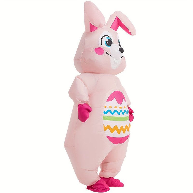 Oversized Inflatable Easter Bunny Costume USB/Battery Powered view 5