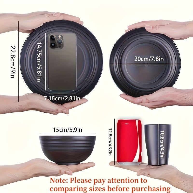 Shatterproof Tableware Set for Camping view 6
