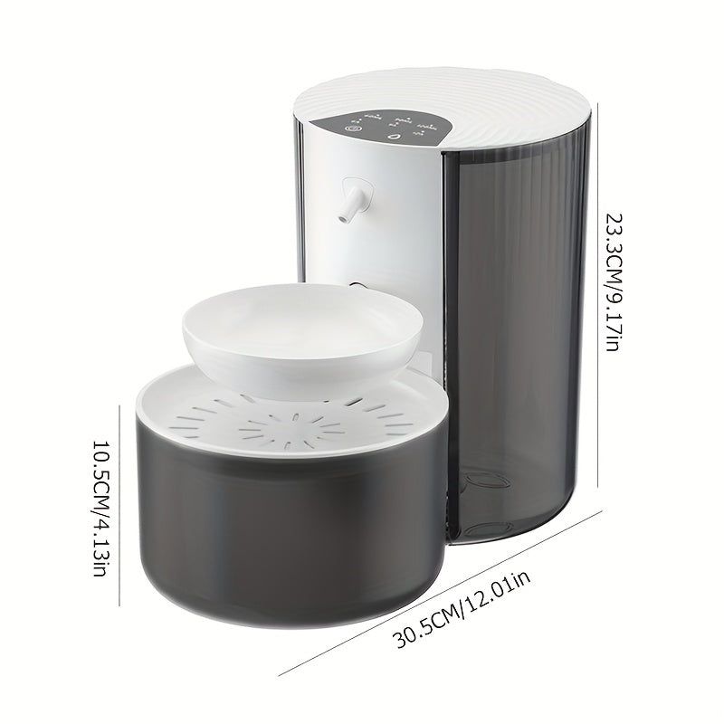 Smart Cat Water Fountain with 3L, USB & Battery view 2