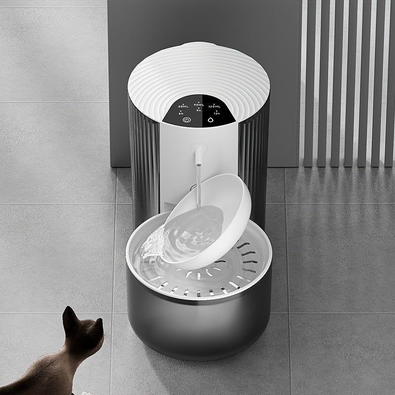 Smart Cat Water Fountain with 3L, USB & Battery view 3