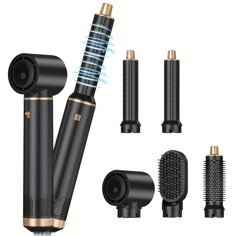5-in-1 Hair Styler Hot Air Brush with 60000RPM view 2