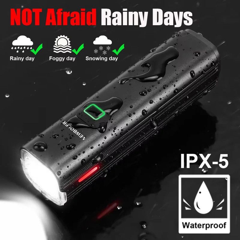 USB Rechargeable Bicycle Light Set Black view 7