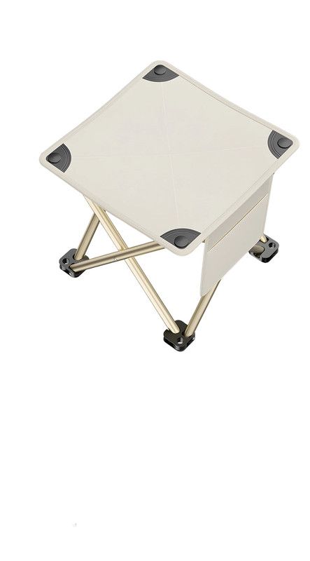 Outdoor Portable Folding Stool White view 6