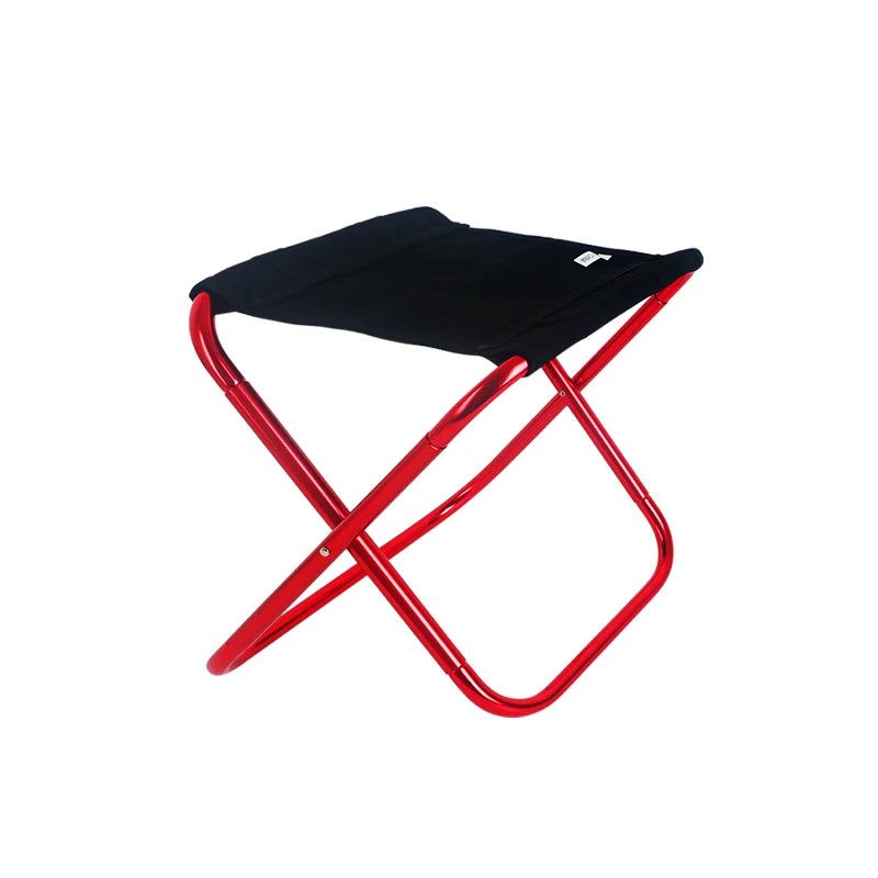 Camping Folding Camping Stool Red view 2