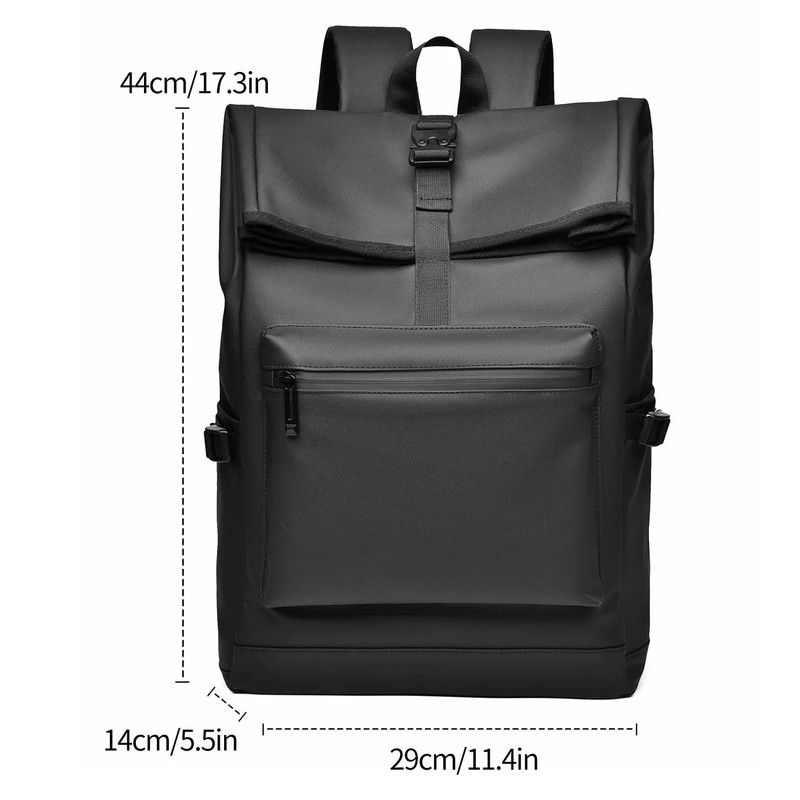 Wear-Resistant Laptop Backpack Black view 3