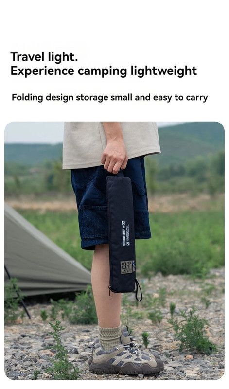 Ultra-Light Folding Camping Stool Black view 4