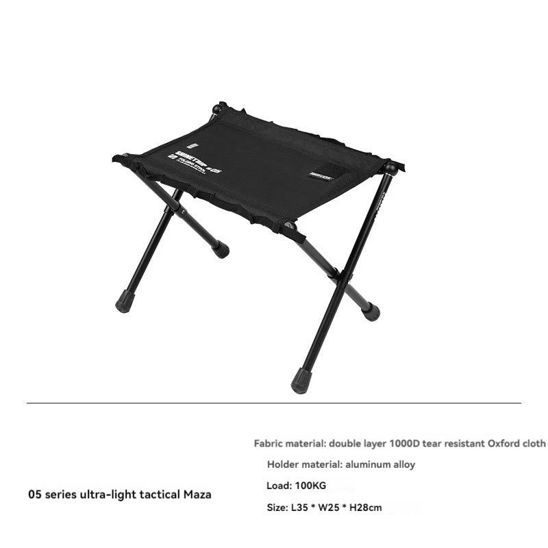 Ultra-Light Folding Camping Stool Black view 8