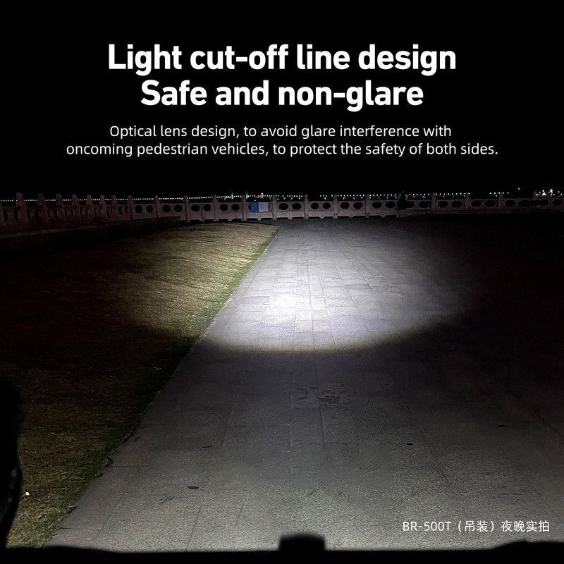 500 Lumen USB-C Rechargeable Bike Light Black view 3