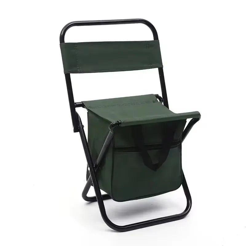 Folding Camping Chair with Carry Bag Green view 2