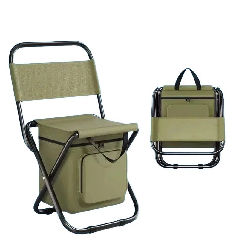 Folding Camping Chair with Carry Bag Green view 3