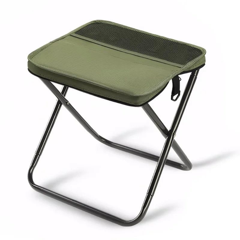 Portable Folding Backpack Stool Green view 6
