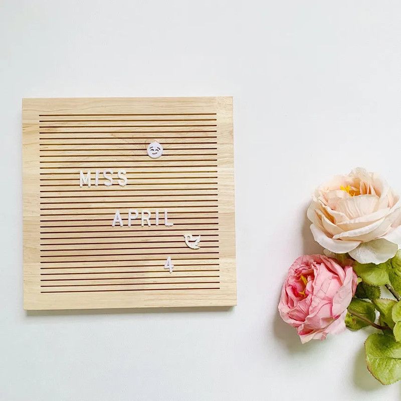 Natural Wood Letter Board view 2