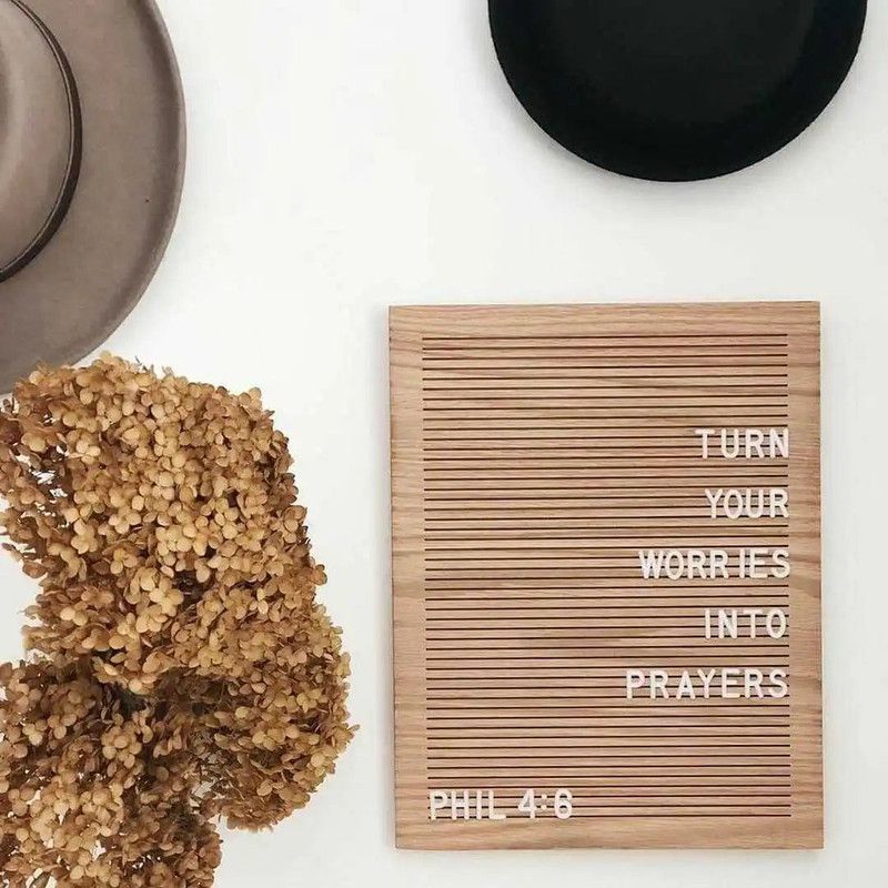 Natural Wood Letter Board view 3