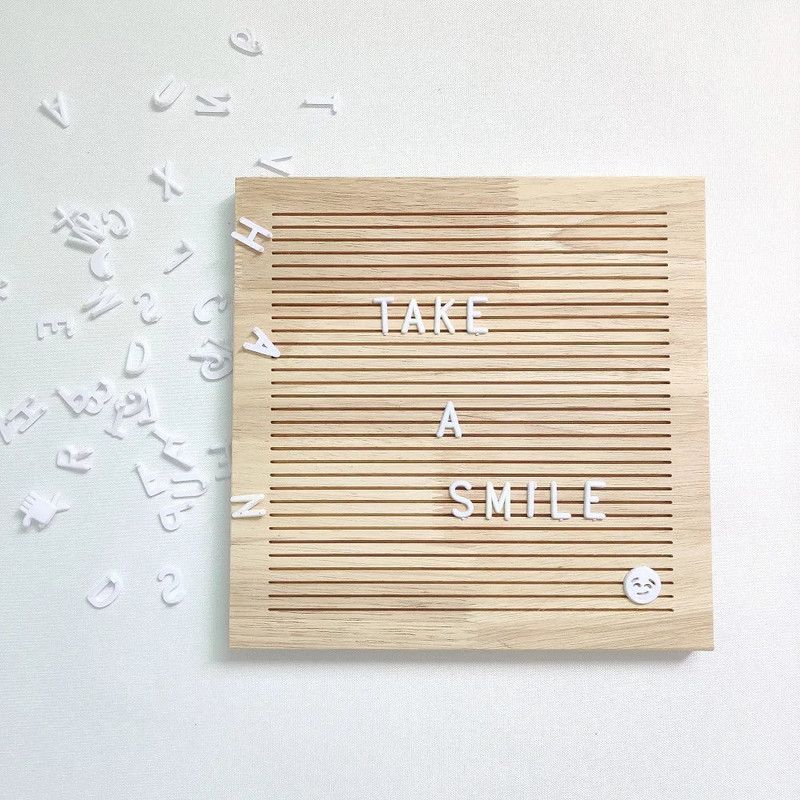 Natural Wood Letter Board view 6